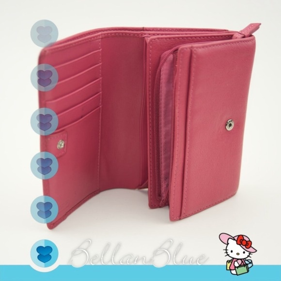 Coach Deep Pink Medium Size Leather Wallet - Picture 2 of 4